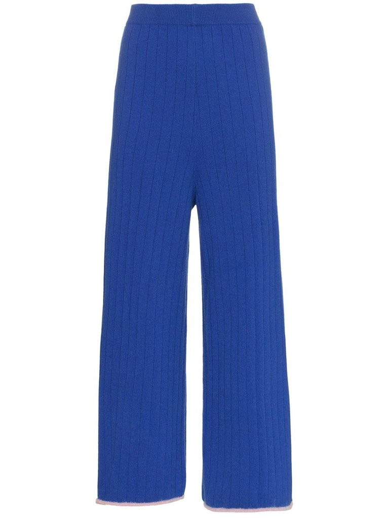 ribbed knit trousers