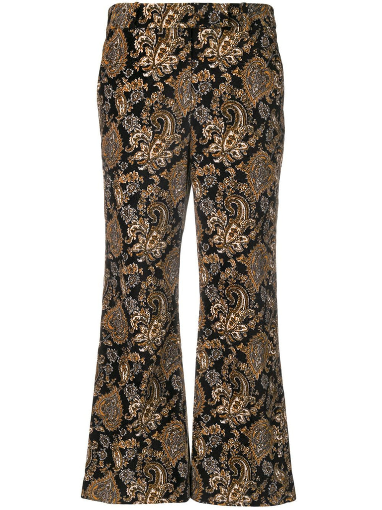 baroque pattern trousers