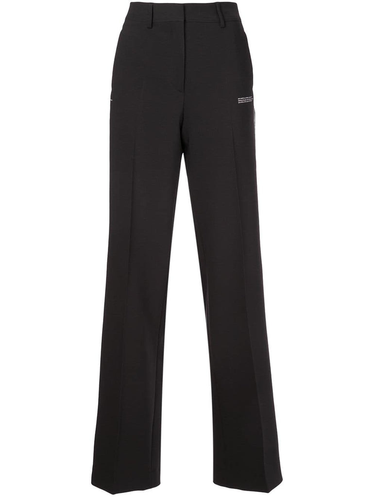 logo side stripe trousers