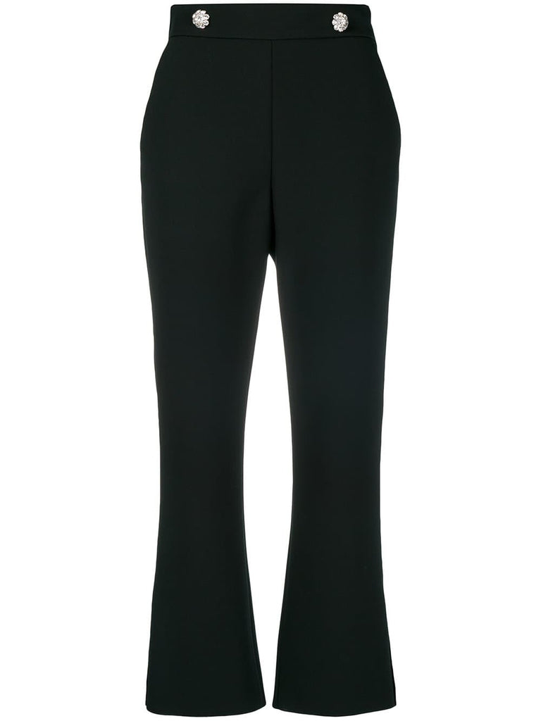 high-waisted button trousers