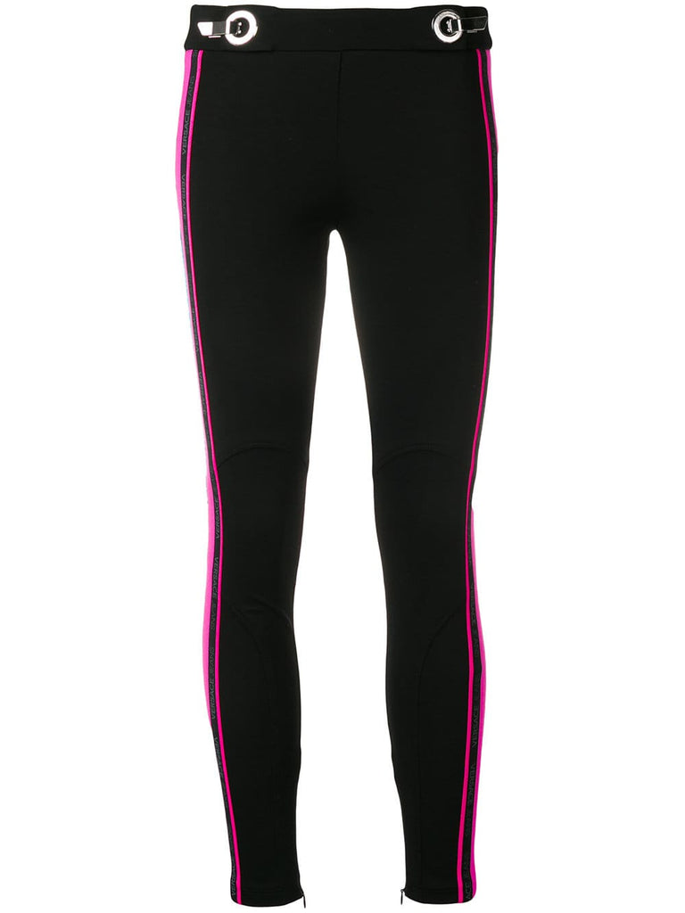 side-stripe logo leggings