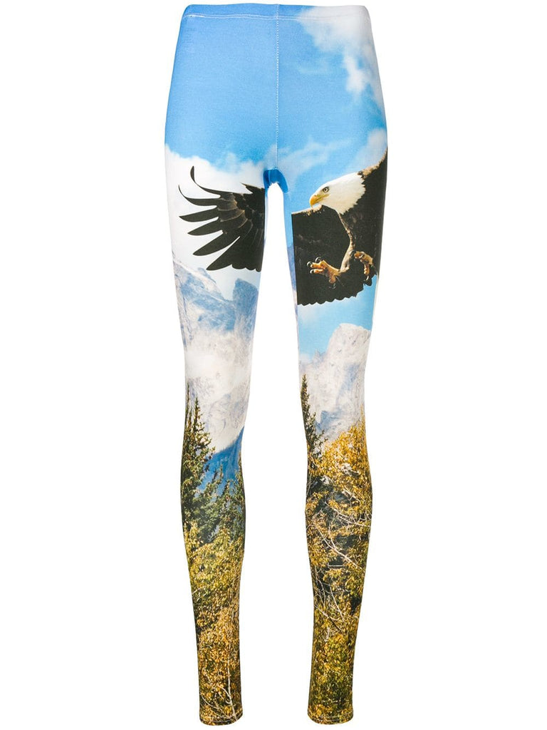 eagle print leggings