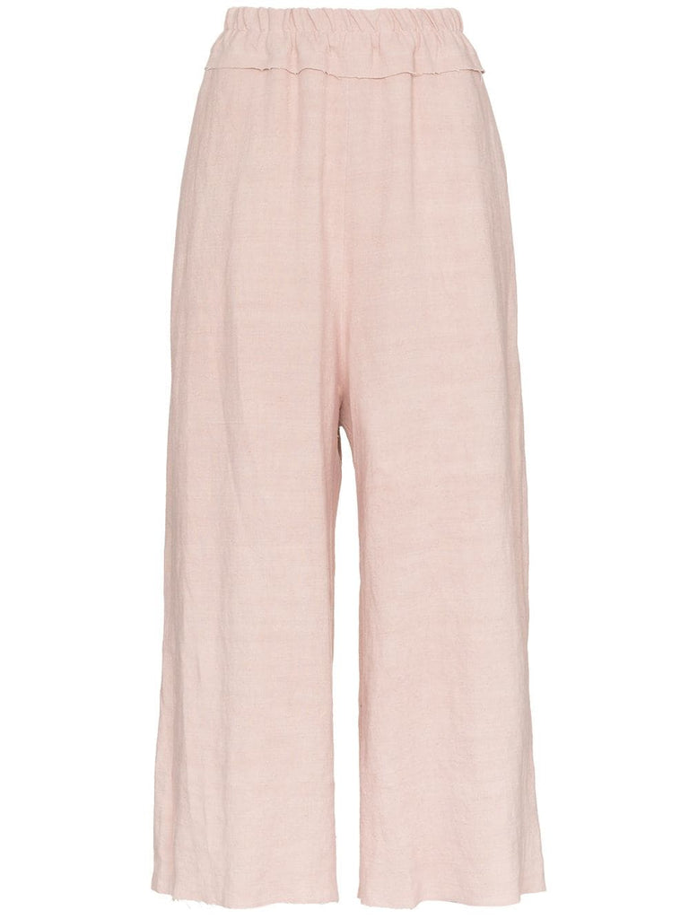 Dania cropped linen trousers