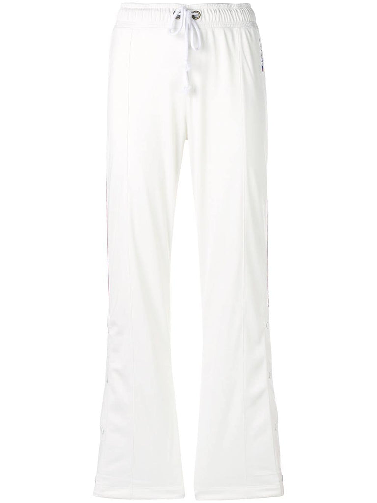 logo-stripe trousers