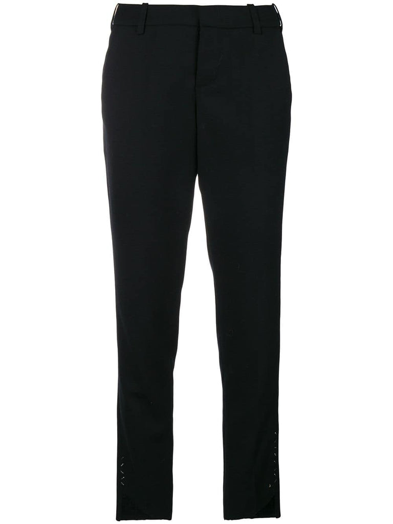 slim-fit trousers