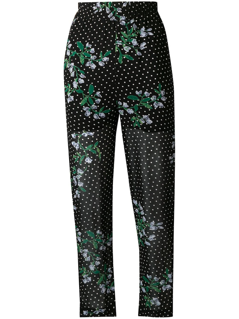 floral dotted trousers