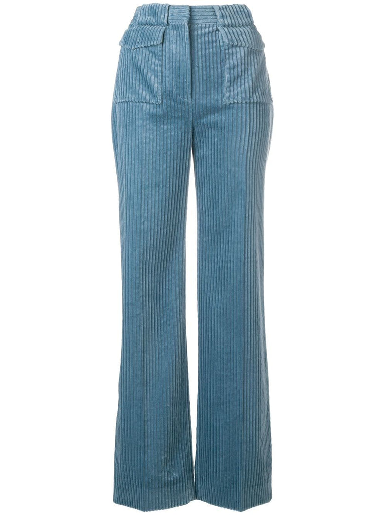 flared corduroy trousers