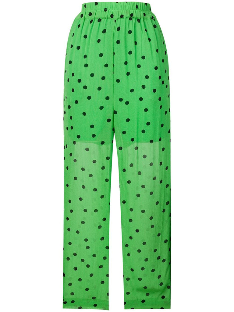 polka dot trousers