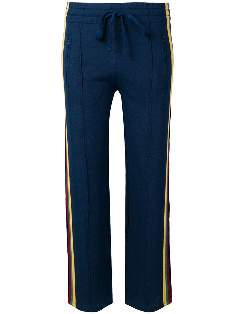 contrasting side panels trousers