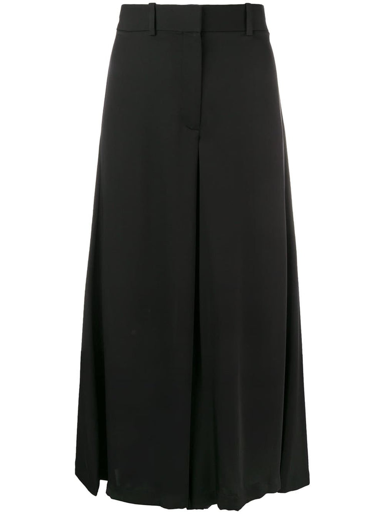 cropped wide leg trousers