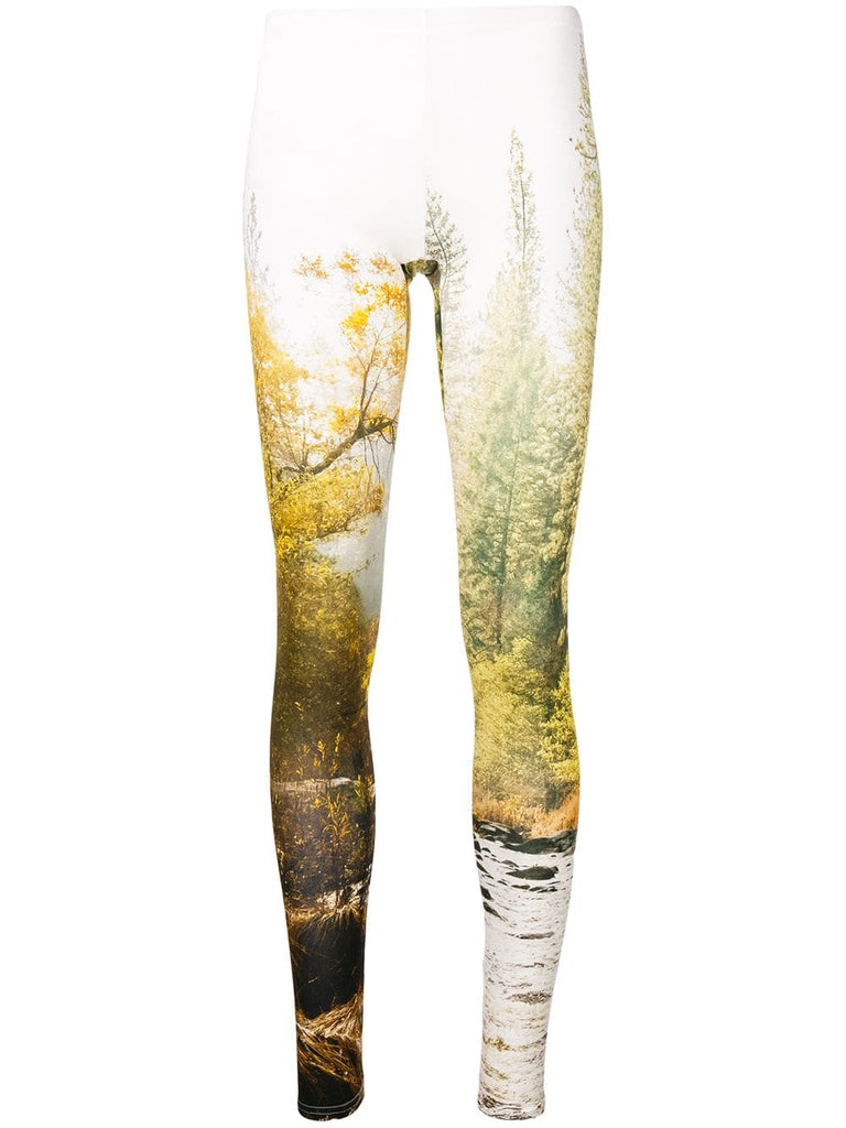 woodland print leggings