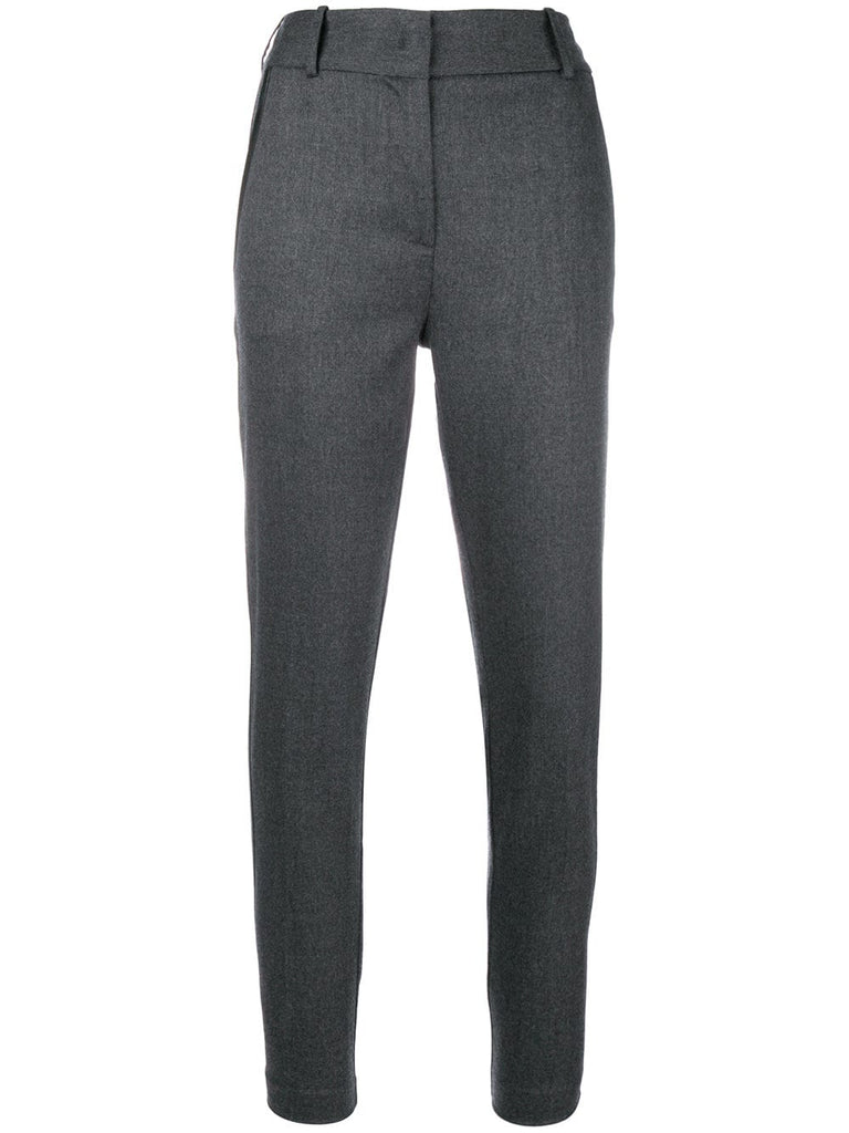 cropped slim trousers