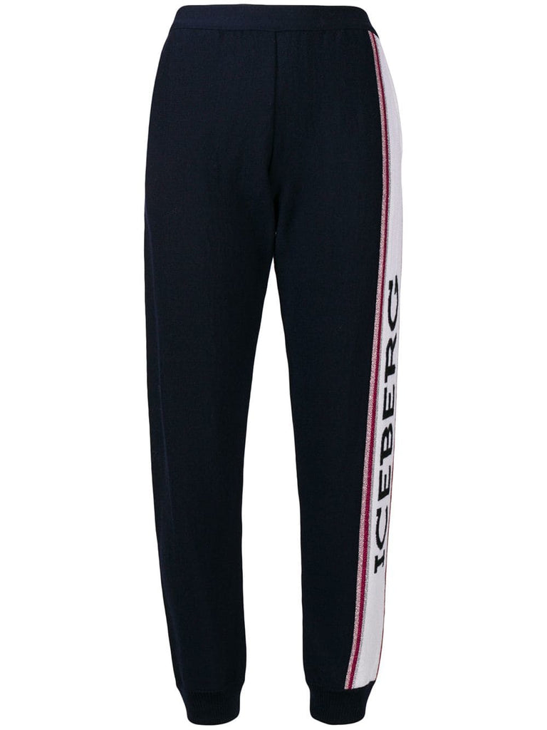 side maxi-logo jogging bottoms