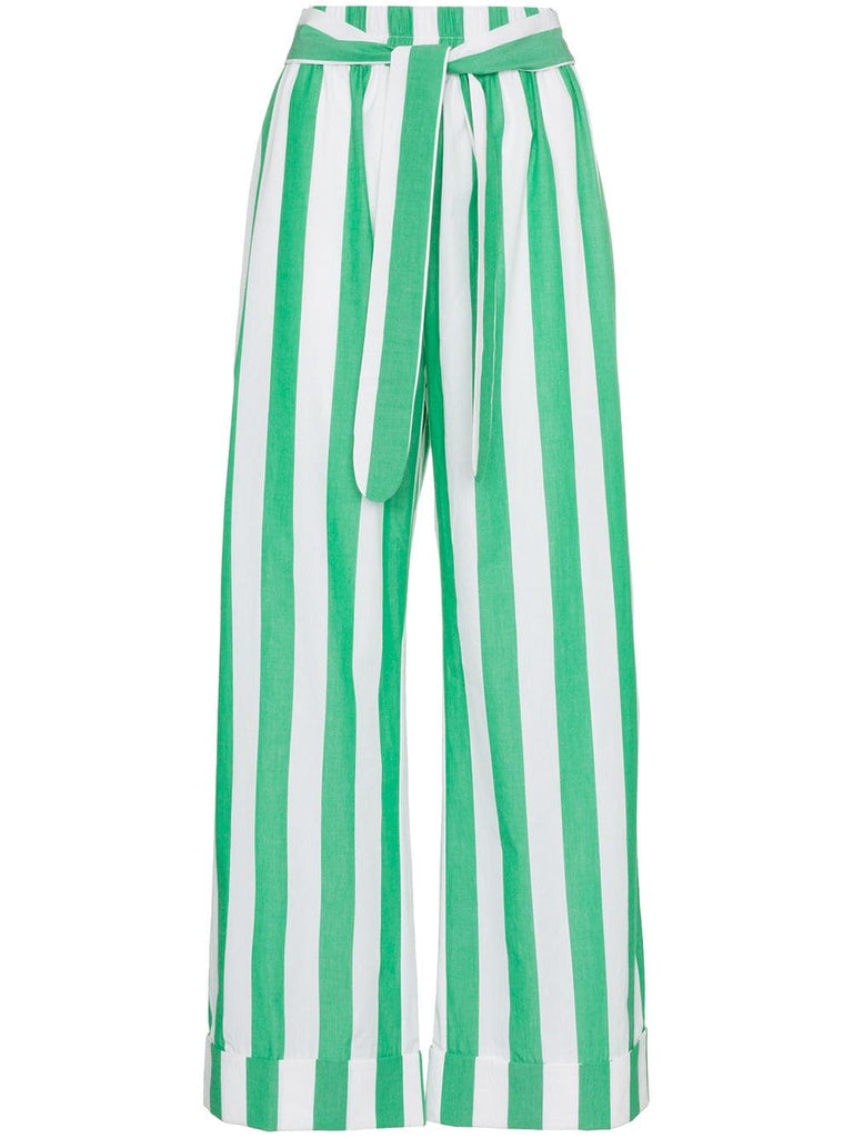 striped sasha cotton trousers