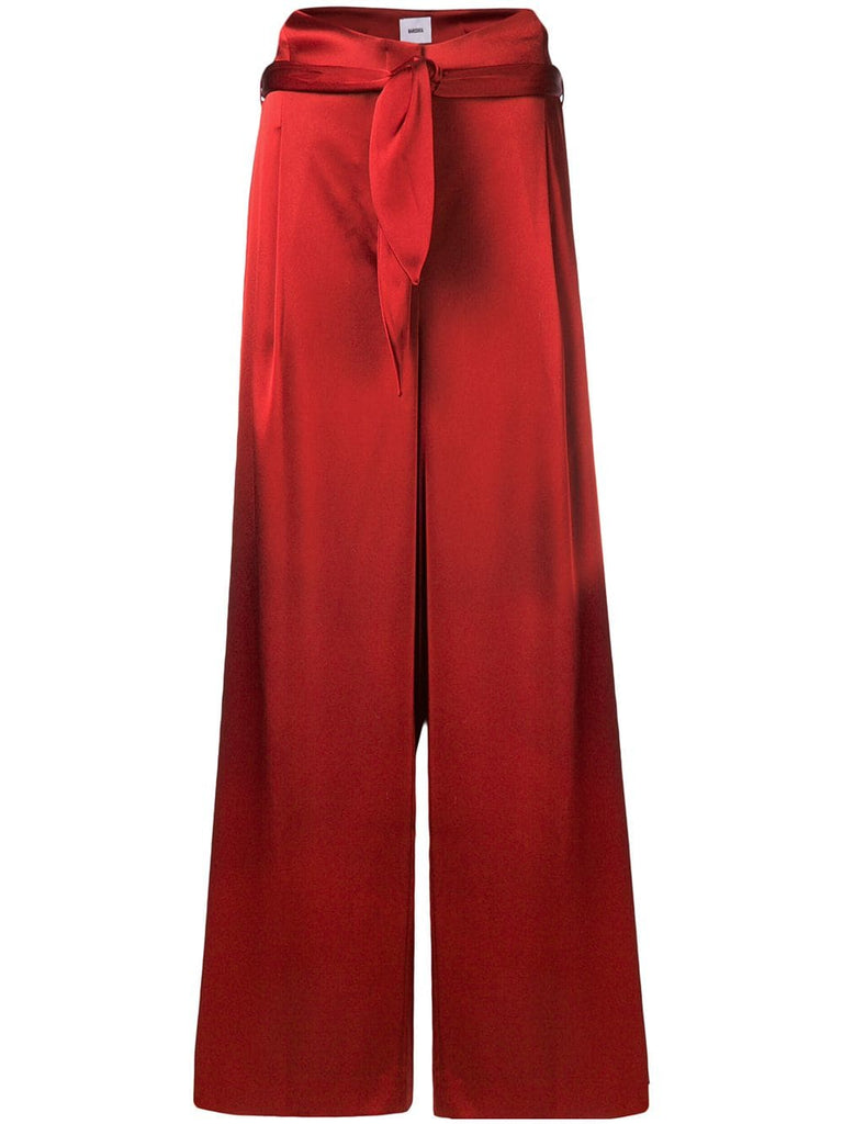 satin palazzo trousers