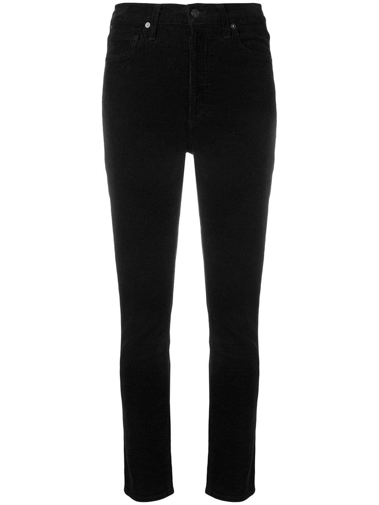 high waisted corduroy trousers