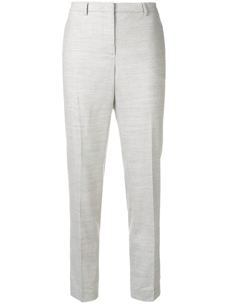 tapered leg tailored trousers