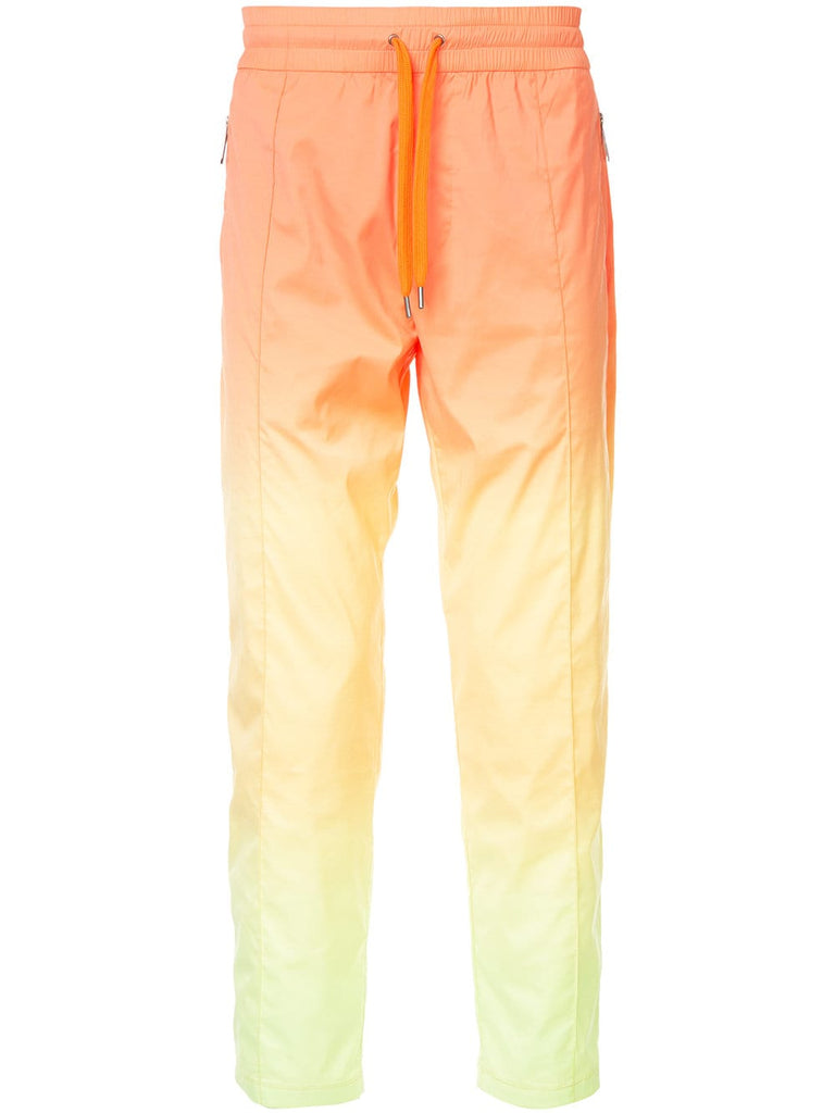 gradient print track pants