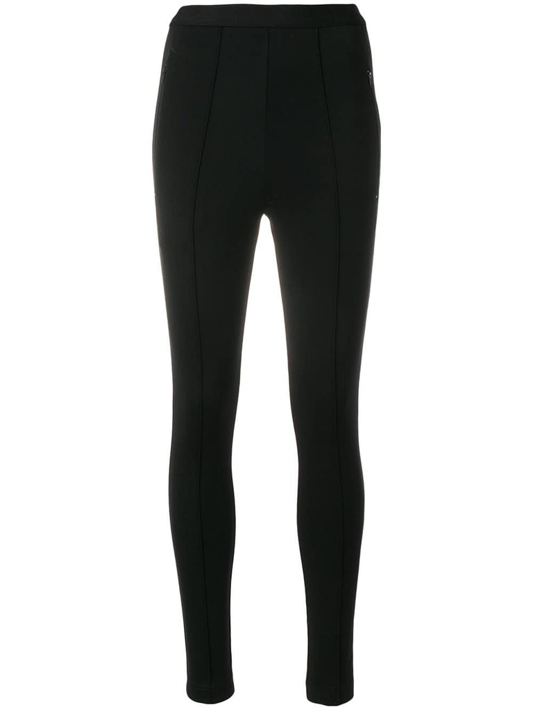 High waisted leggings with rear logo