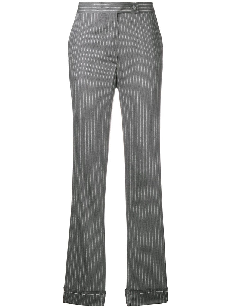 pinstripe trousers