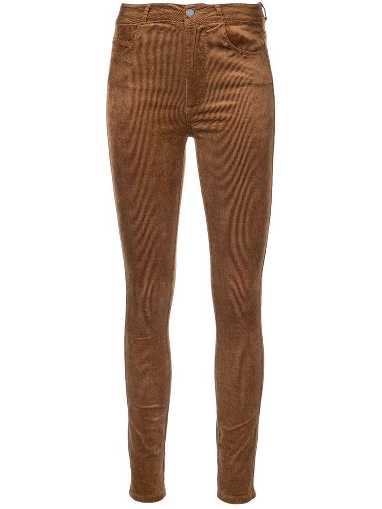 high waisted skinny trousers