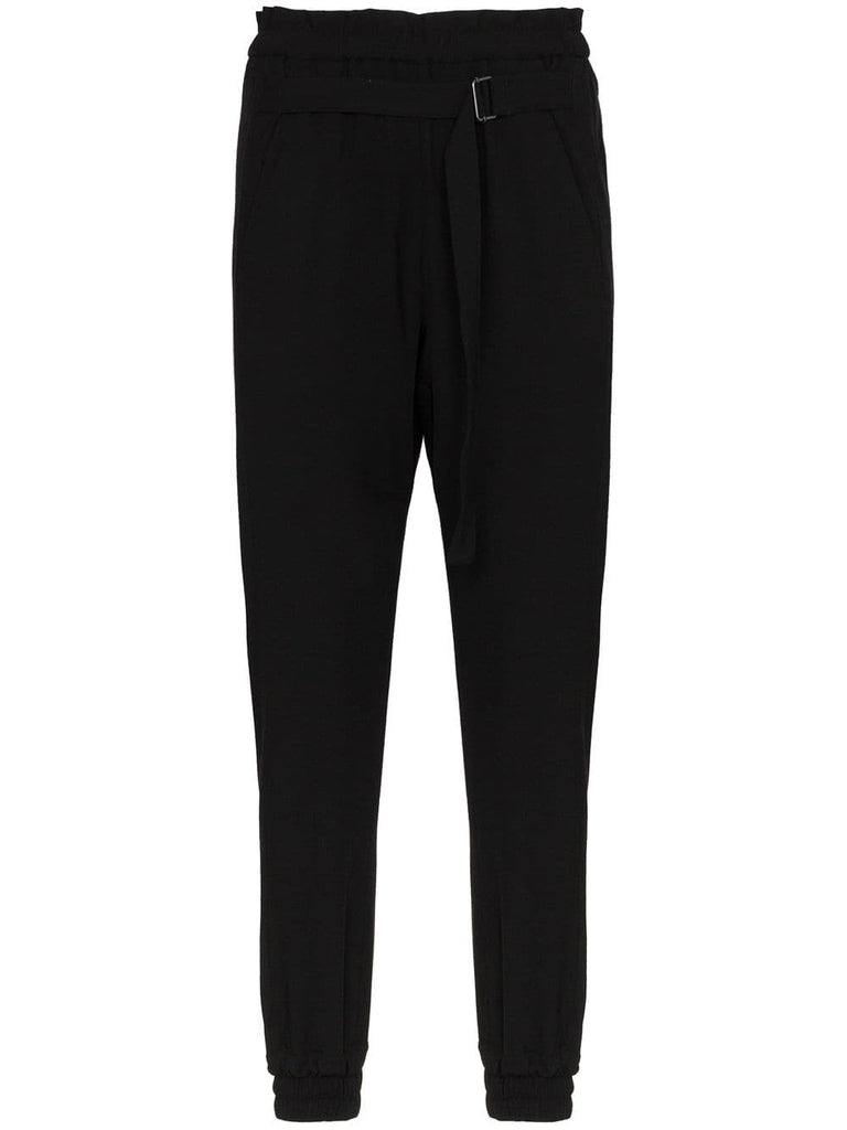 Tapered Cuff Wool Trousers