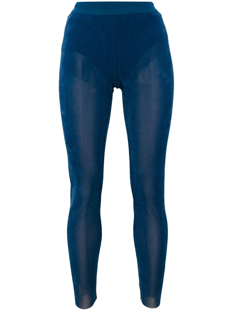 sheer overdyed leggings