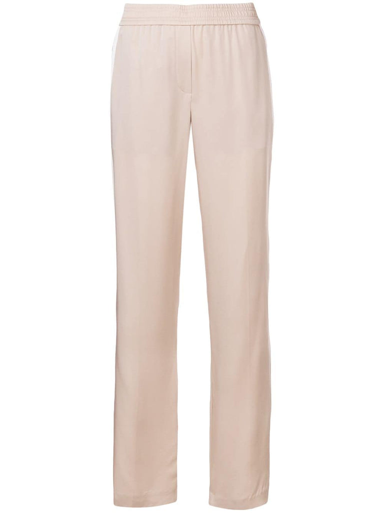 side stripe straight trousers