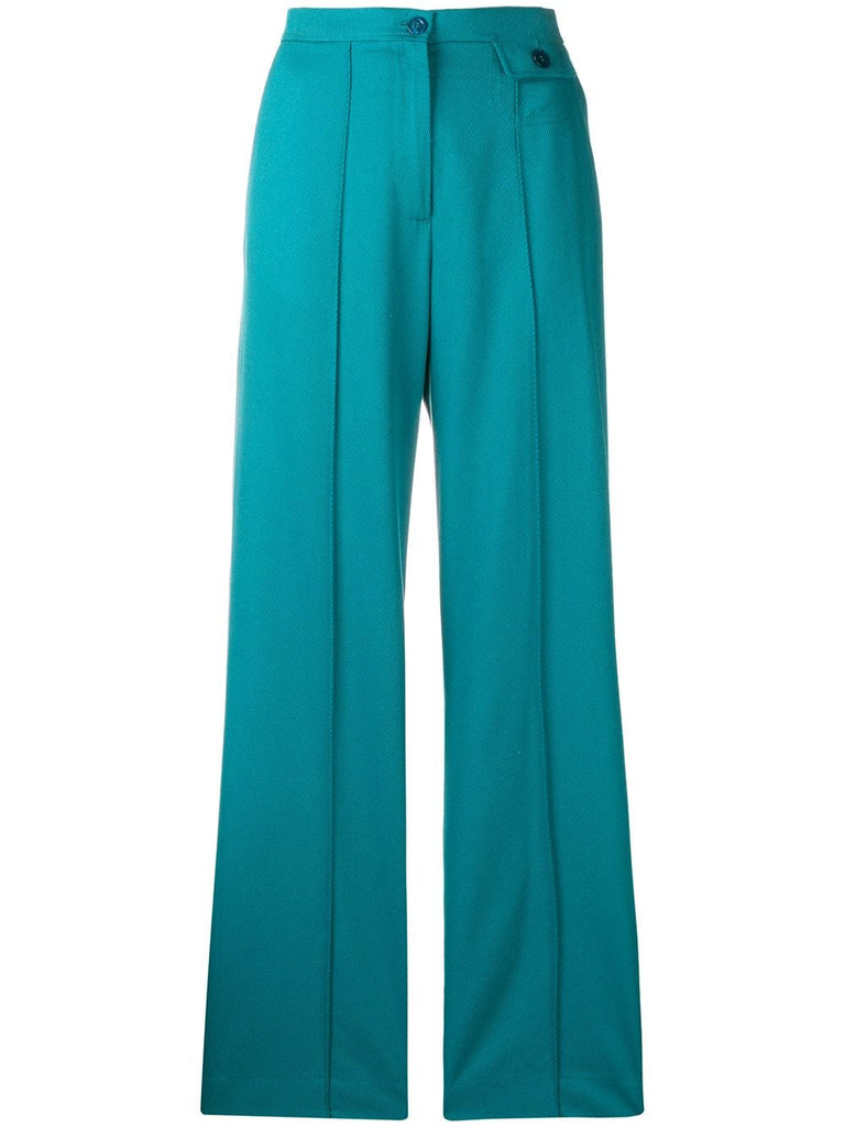 flared tailored trousers