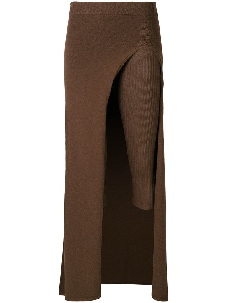 cropped pareo trousers