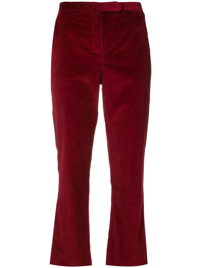 corduroy cropped trousers