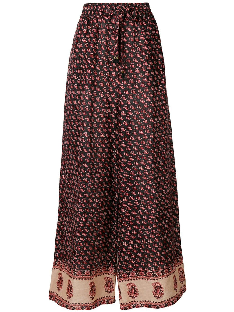 Jaya printed wide-leg trousers