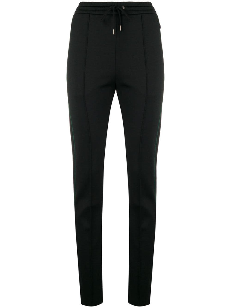 high-waisted tailored trousers