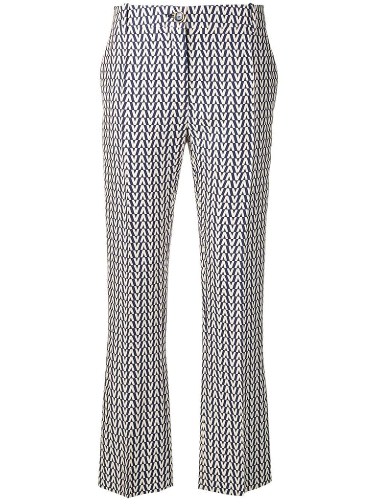 logo print  trousers