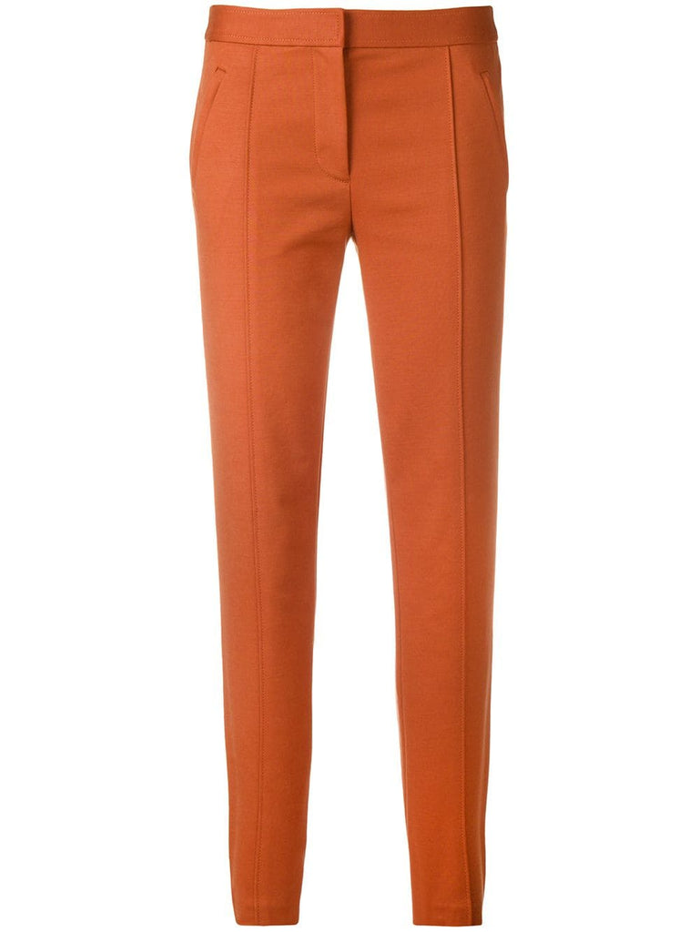 slim fit trousers