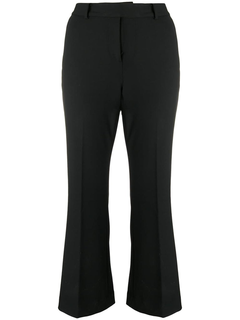 cropped bootcut trousers