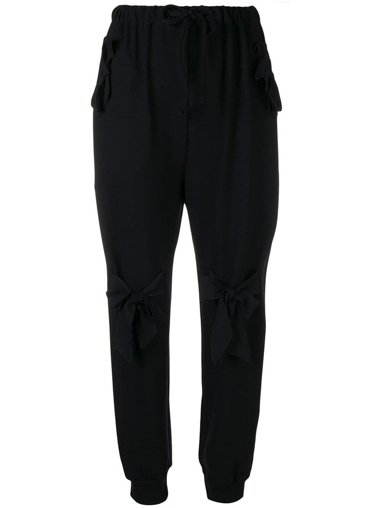 bow detail track pants