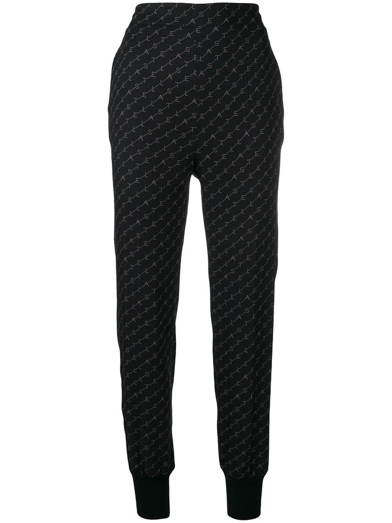 Stella' print tapered trousers