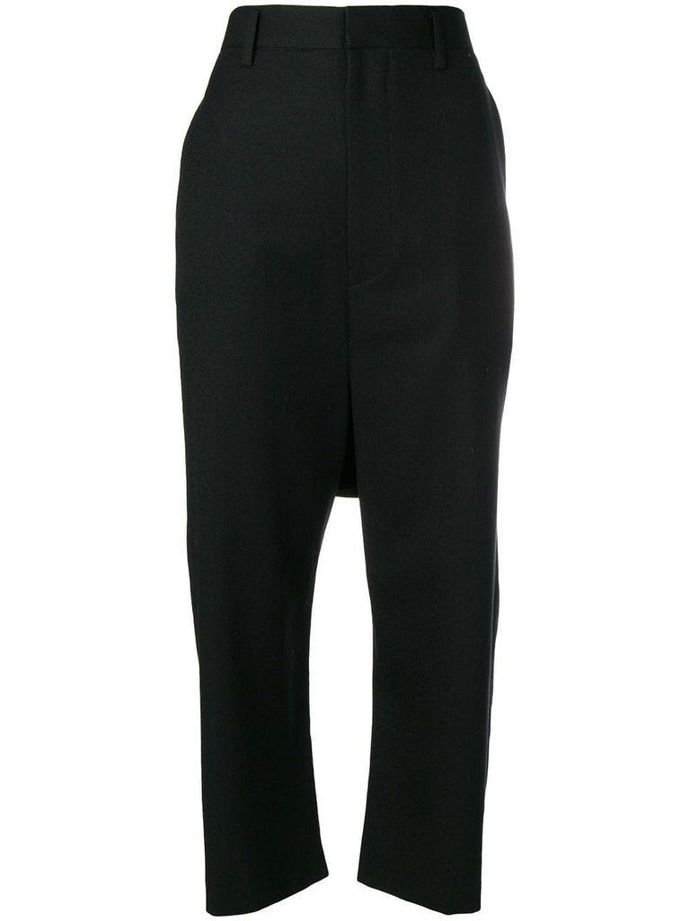 baggy cropped trousers