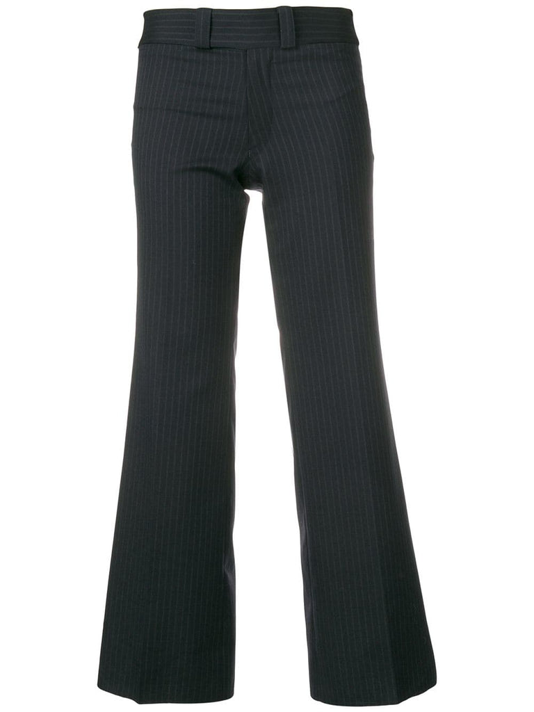 cropped pinstripe trousers