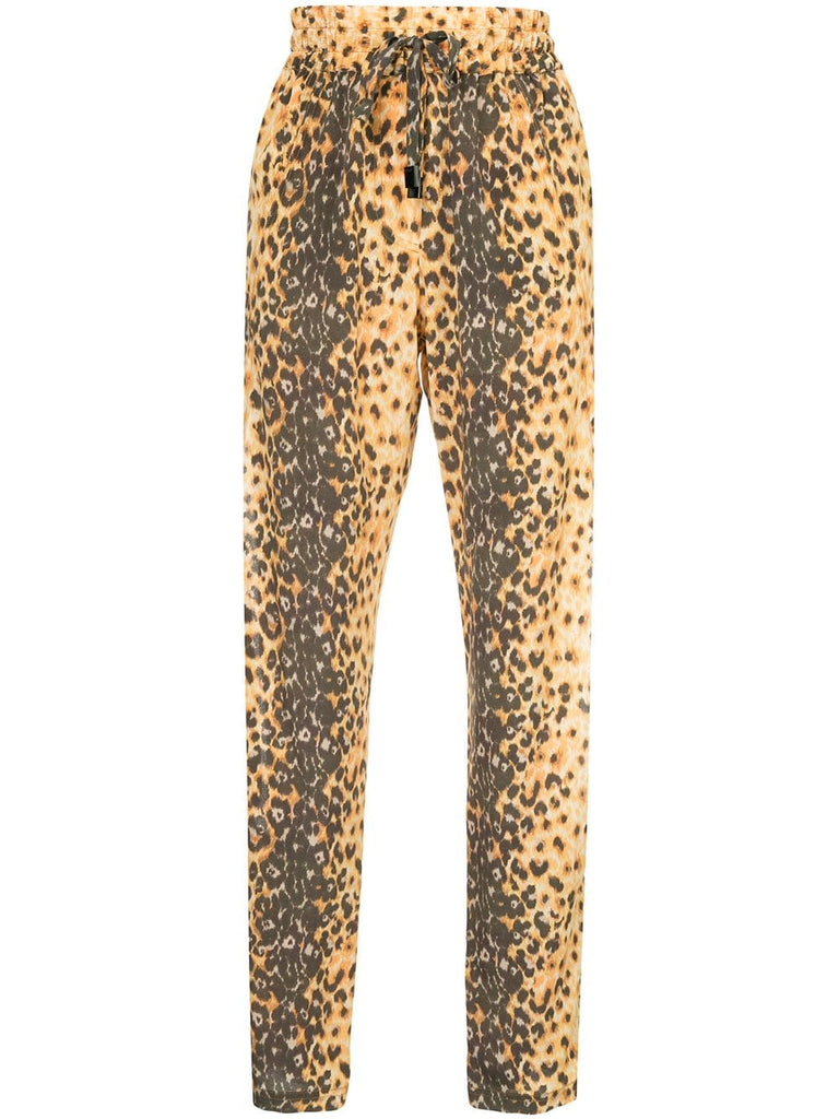 jaguar print trousers