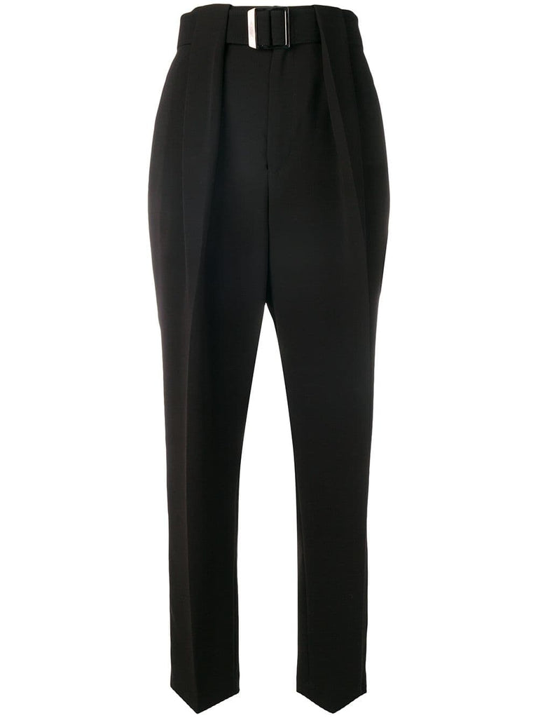 tailored high waisted trousers