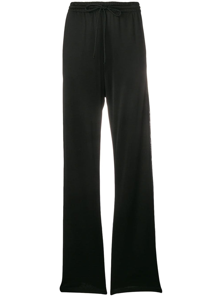 wide leg straight trousers