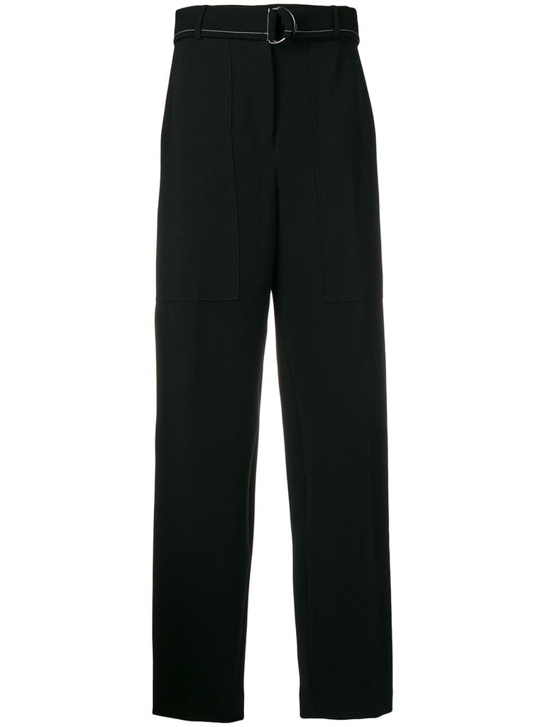 D-ring belted trousers