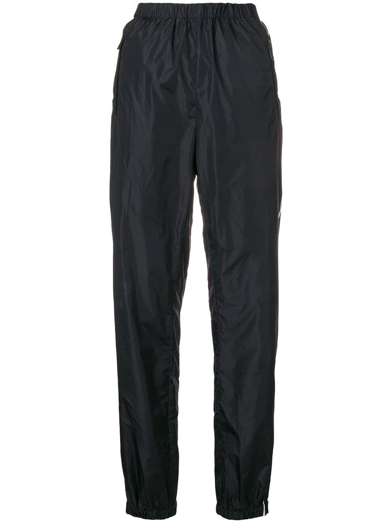 logo side stripe track pants