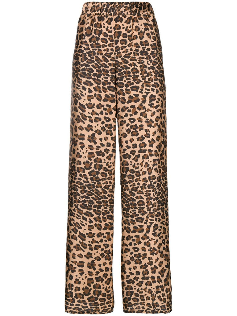 leopard printed trousers