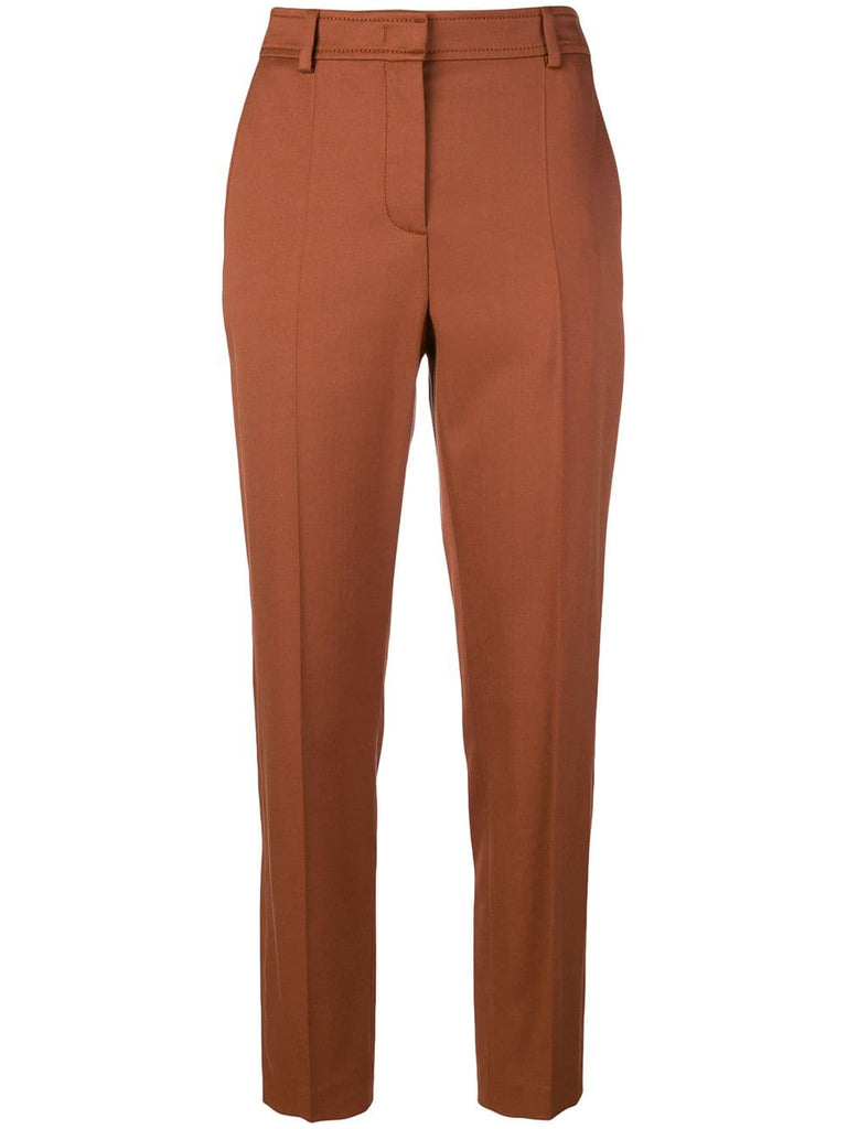 tailored straight leg trousers