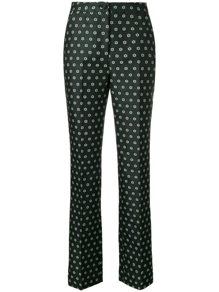 floral tailored trousers