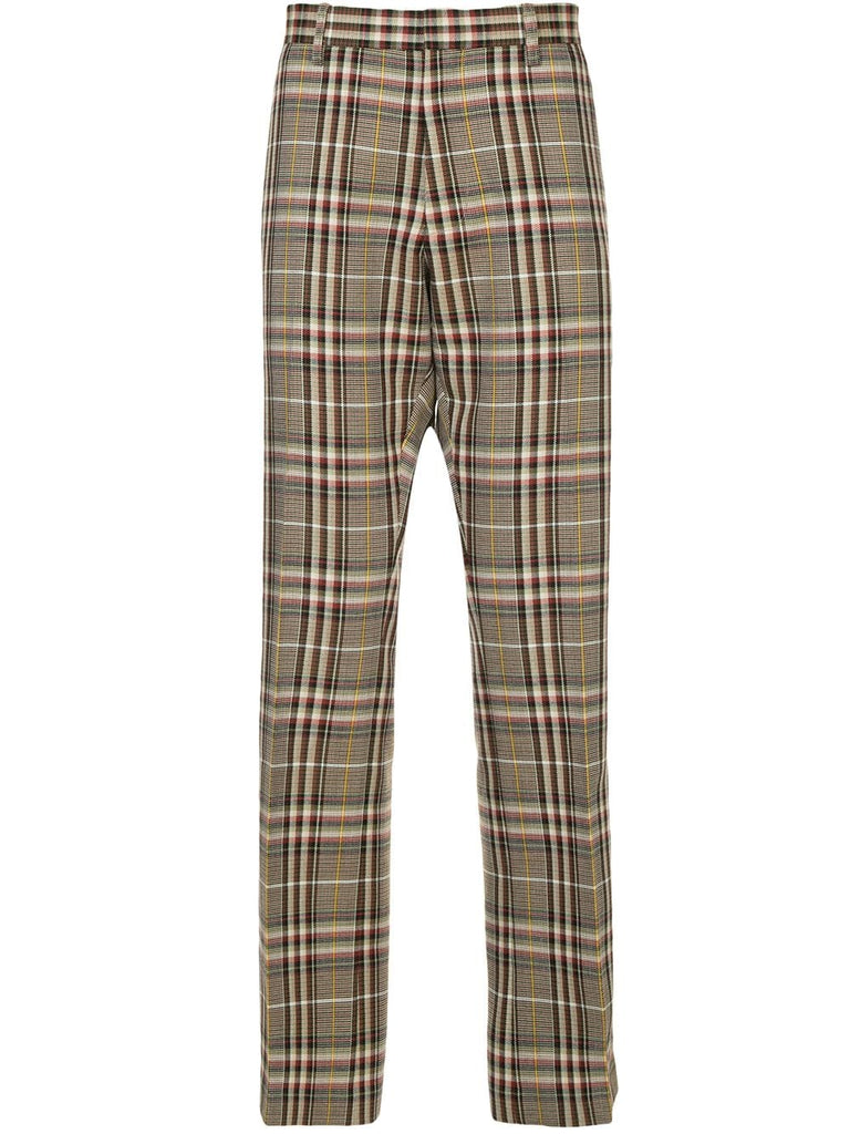 checked trousers