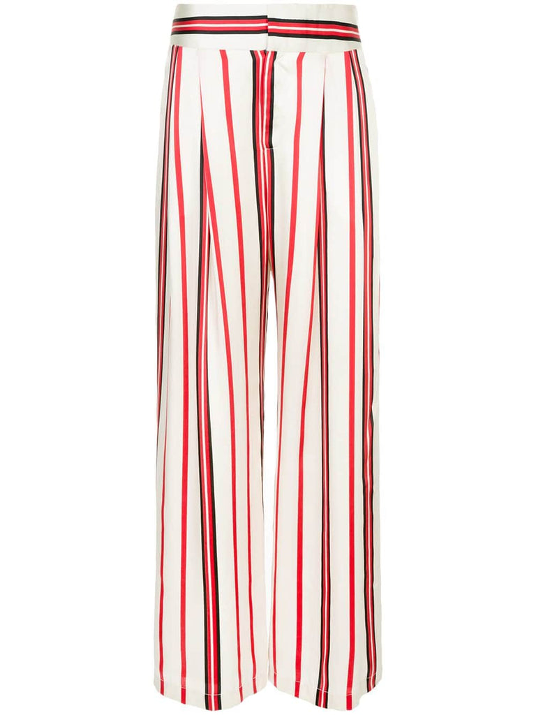 striped wide-leg trousers